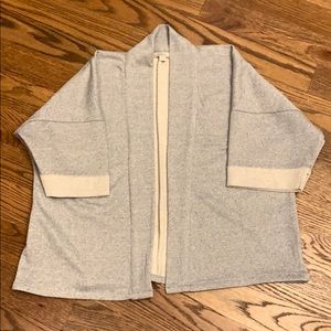 NWOT Loft Gray Loungewear Cardigan; One Size